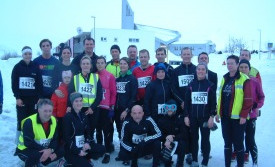 Hluti hlauparanna sem hljóp 10 km