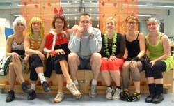 kennararnir í sínu fínasta pússi, Davið var farinn í veislu og vantar á myndina.