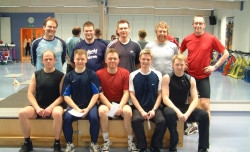 Hópurinn eftir síðasta tímann í gær