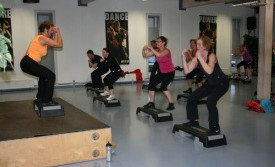 Hóffa og Body Step stelpurnar