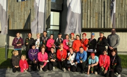 Hópurinn sem hljóp í Akureyrarhlaupinu